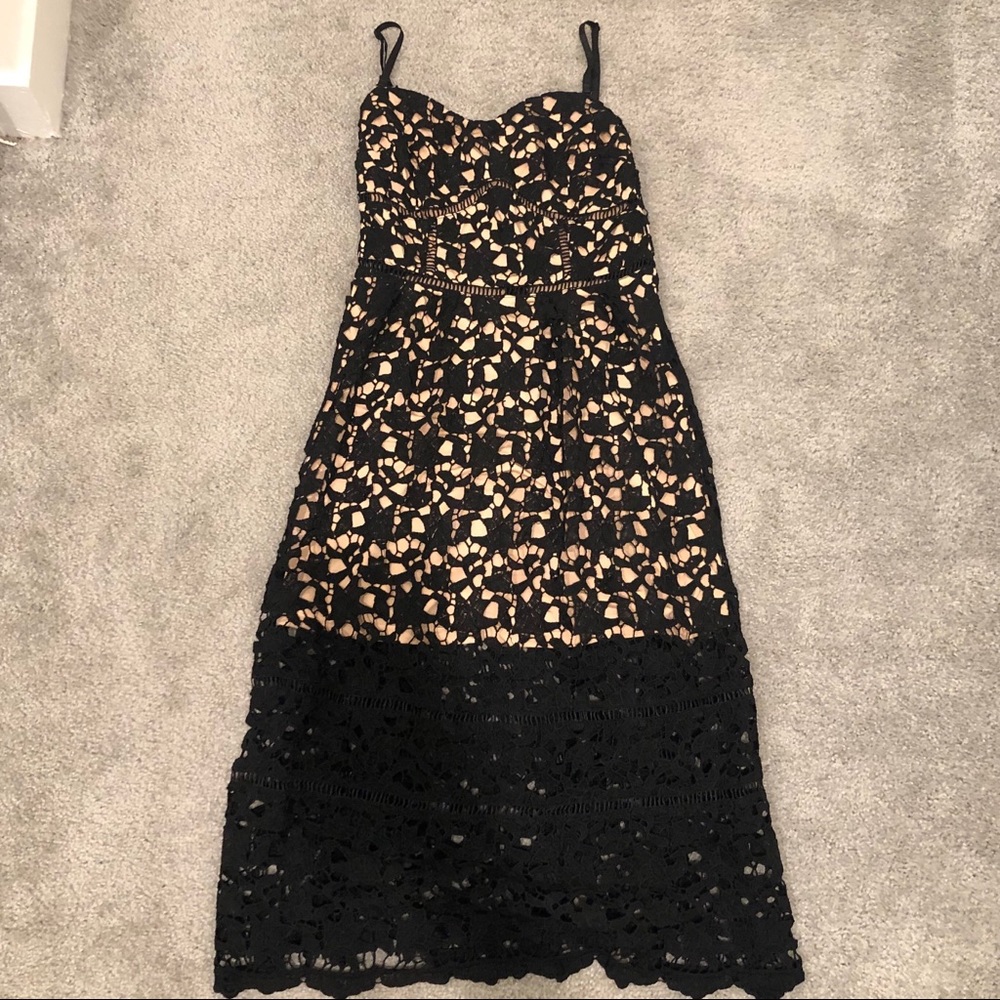 Midi lace dress in size small